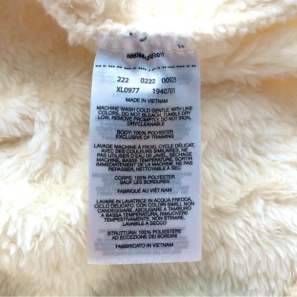 *NWT* COLUMBIA Cream Sherpa Fleece Quarter-Zip Sweater – Women's S - Picture 9 of 11